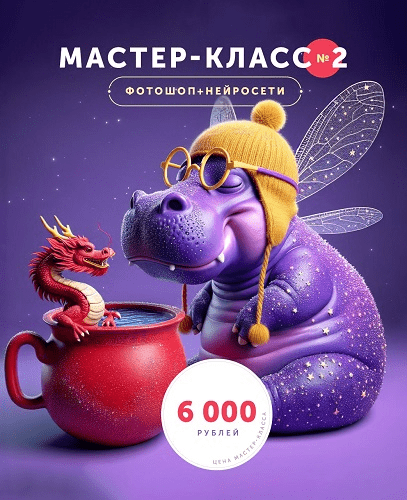 [Helen Fiolett] Нейросети + фотошоп. Мастер-класс №2 (2024)